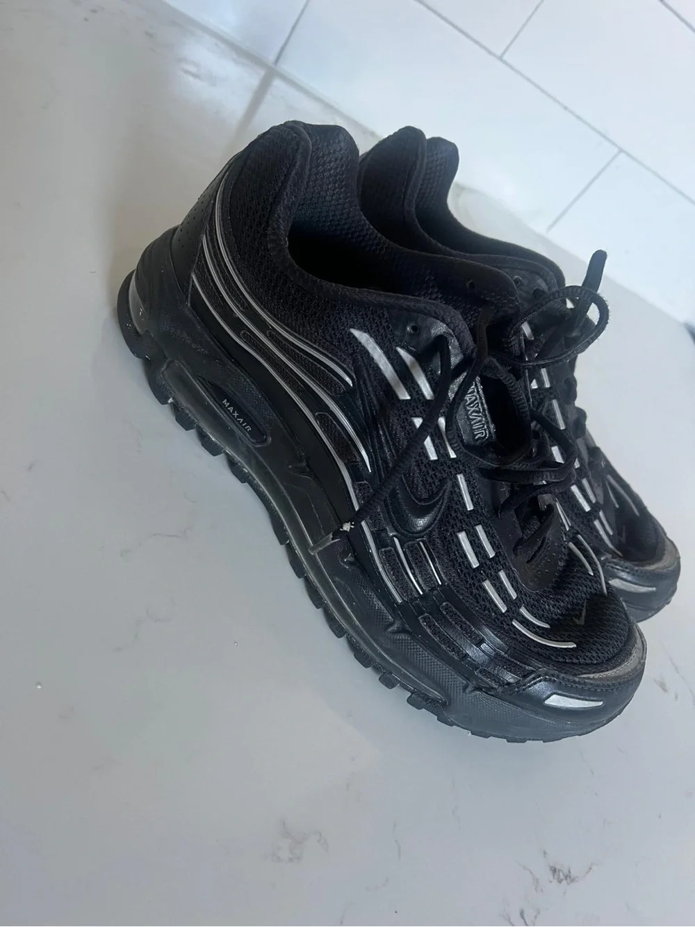 Nike Black & White Air Max Plus TN Runner